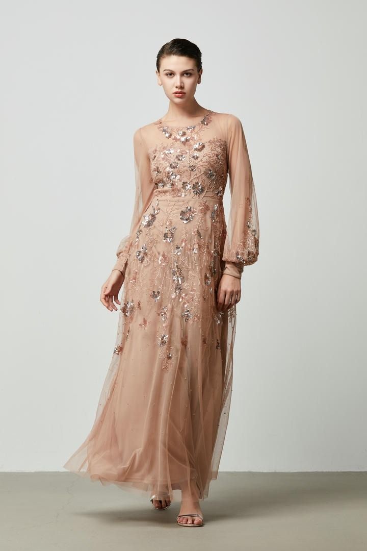 Floral Sequin Dress