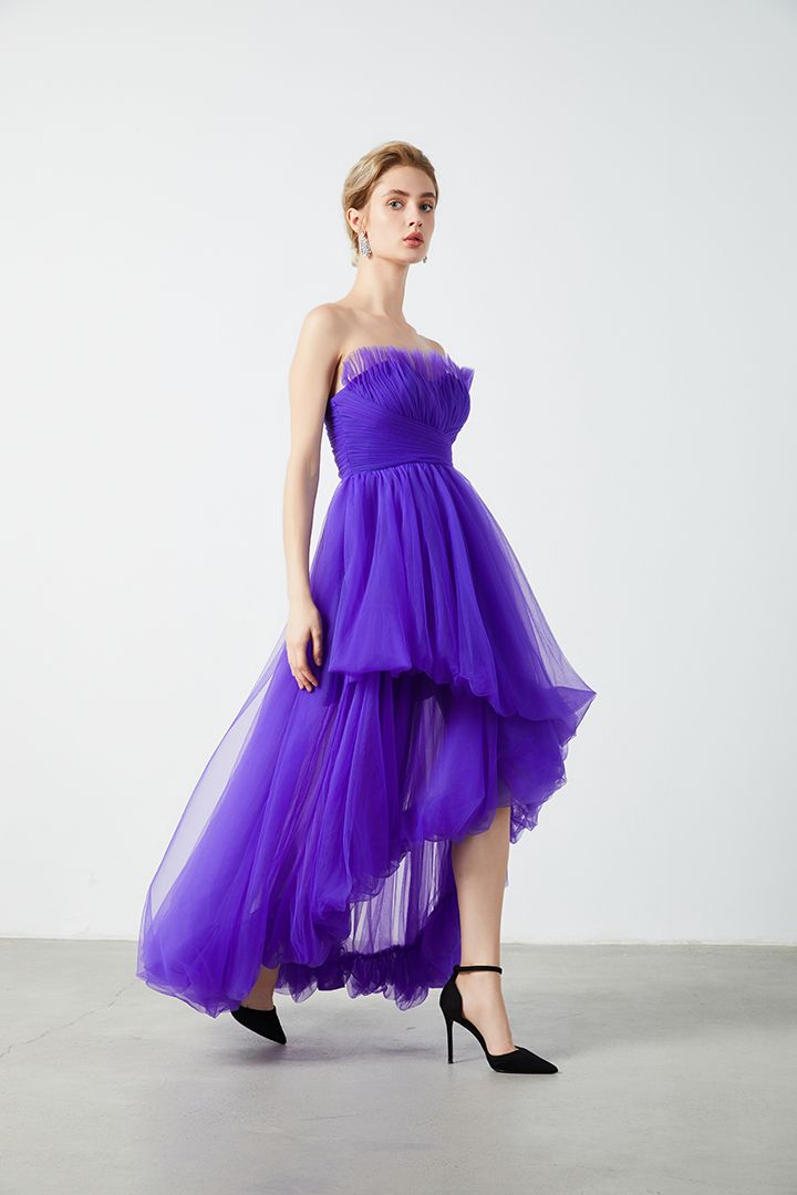Statement frill trimming dress