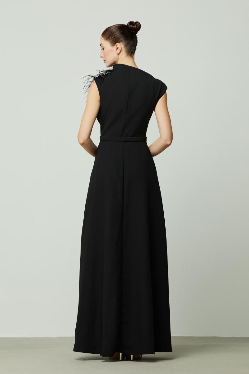 Sequin And Crystal Embellishments Dress