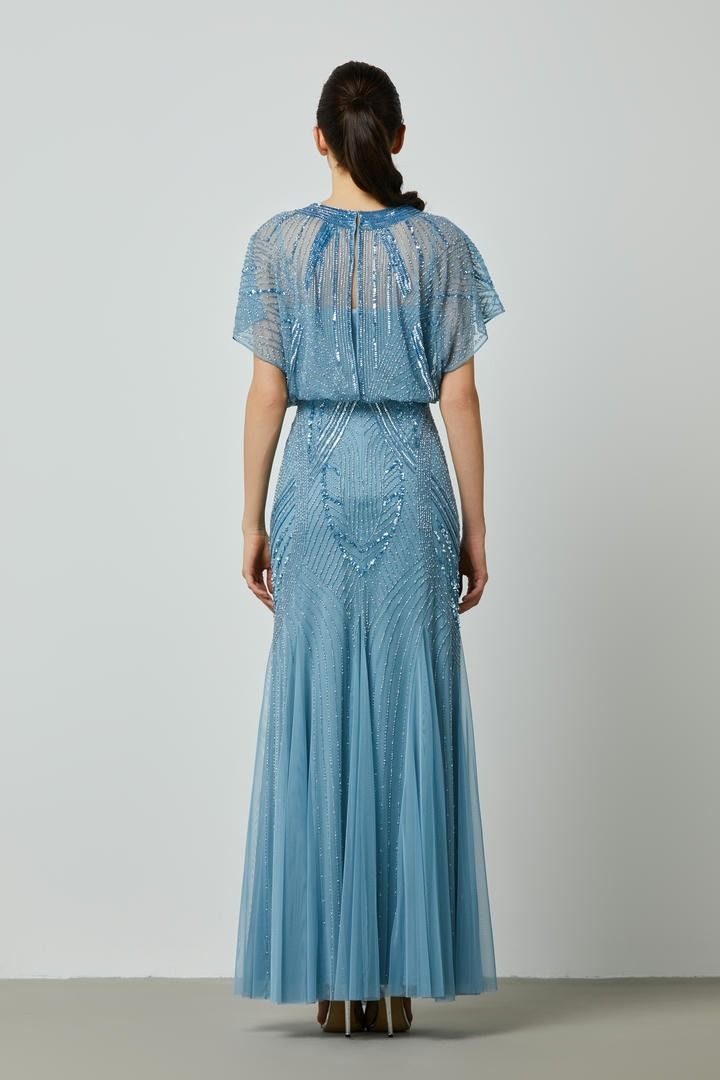 sequin embellishment dress