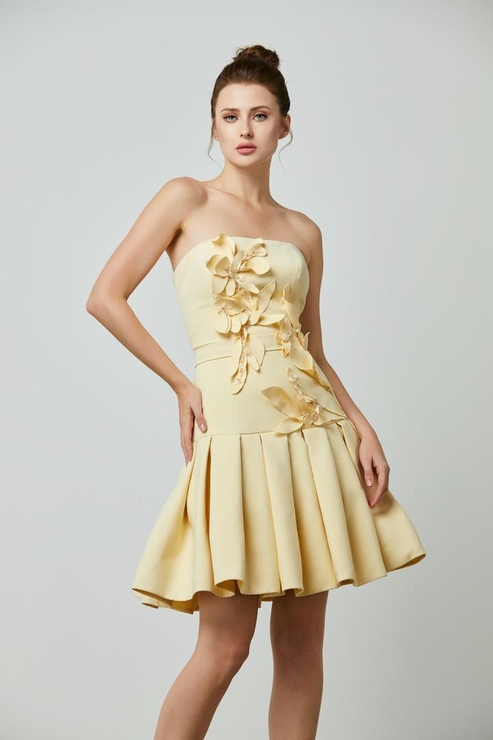 Floral applique midi dress