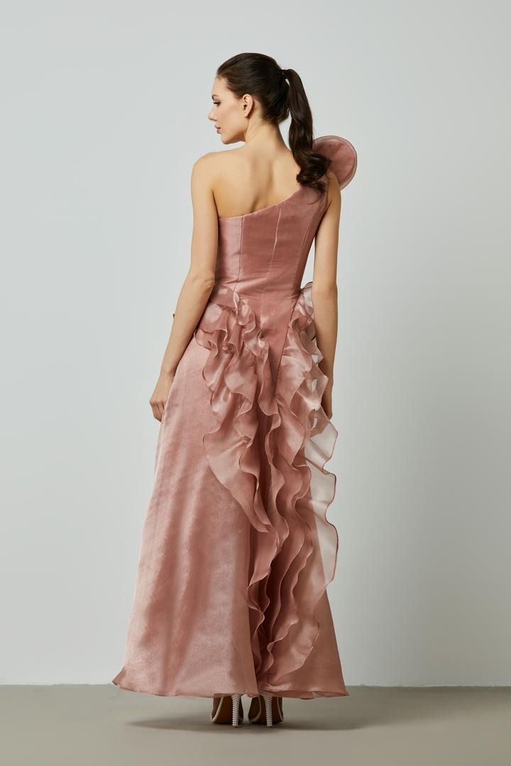 Statement wavy effect dress
