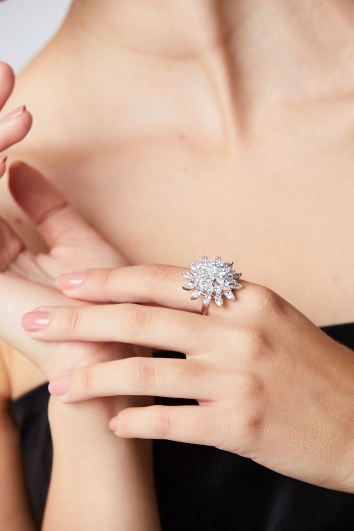 Starburst Crystal Ring