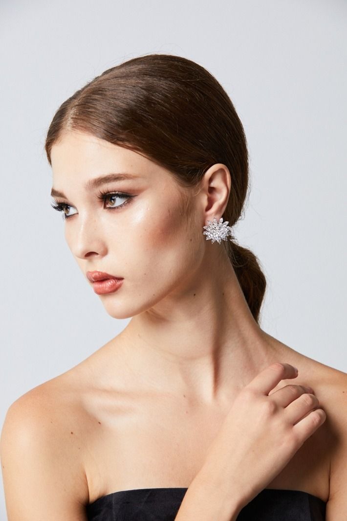 Crystal Bloom Studs