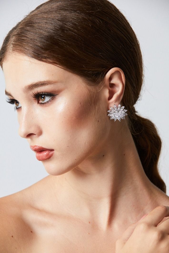 Crystal Bloom Studs