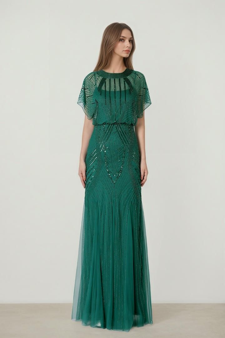 Celeste Cape Gown