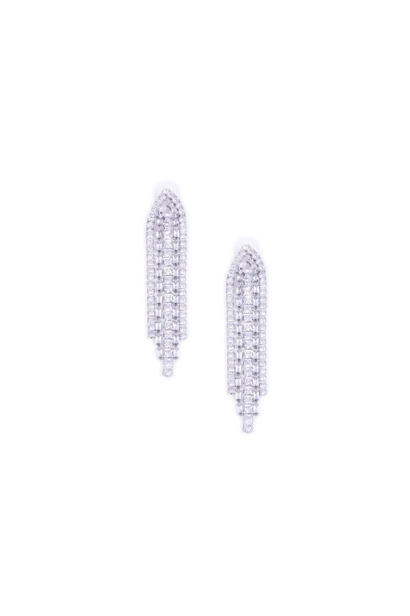 Cascading Elegance Crystal Earrings
