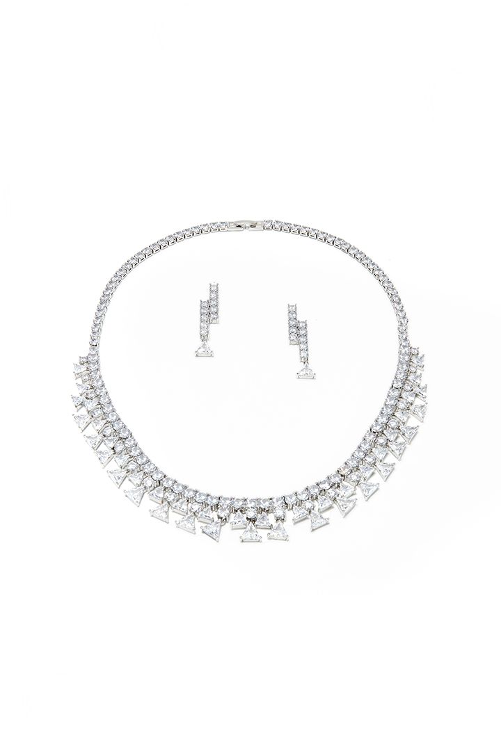 Silve rhinestone set