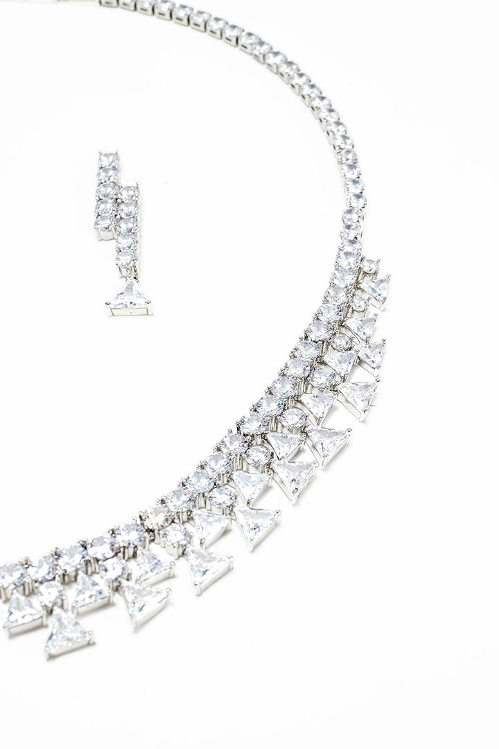 Silve rhinestone set