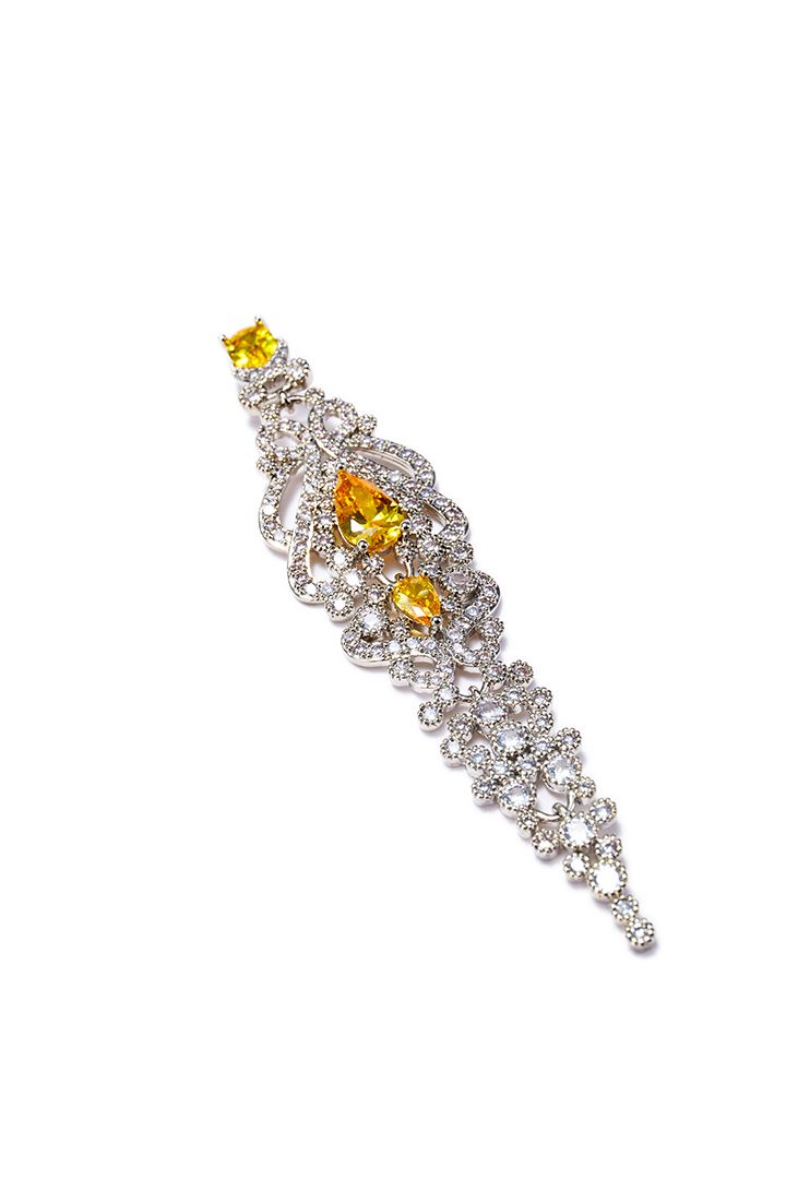 Earring yellow stones earring