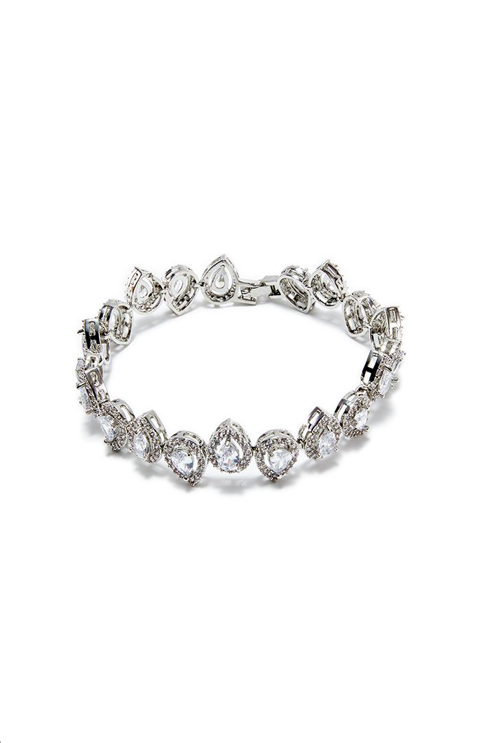 Teardrop Rhinestones Bracelet