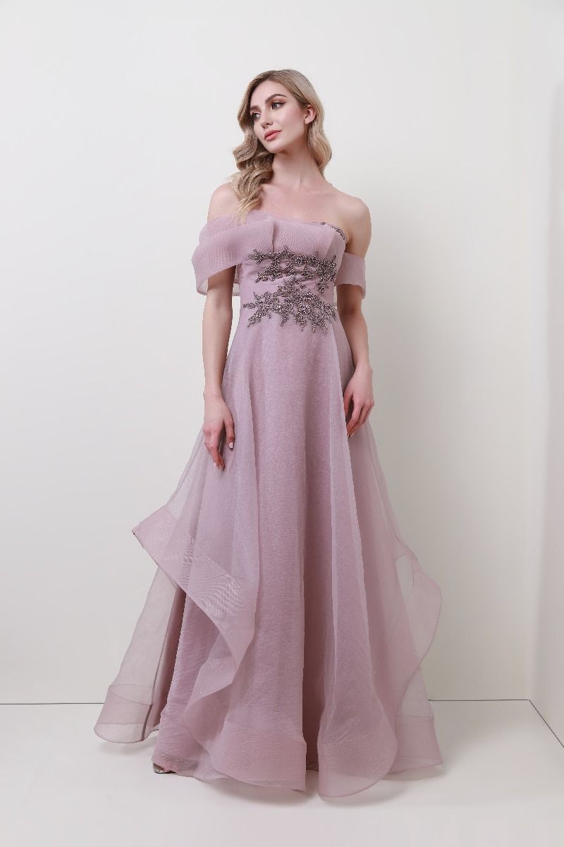 vw20-00000021 off shoulder organza dress