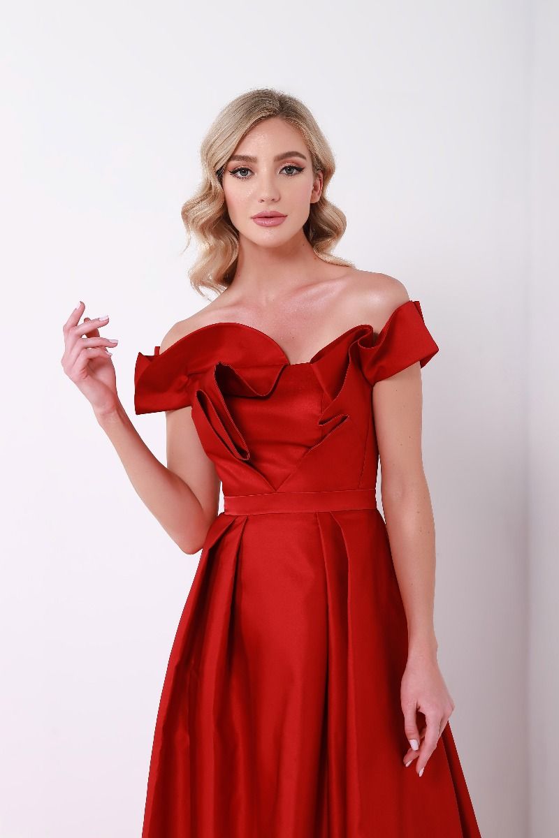 Ruffled bustier dress