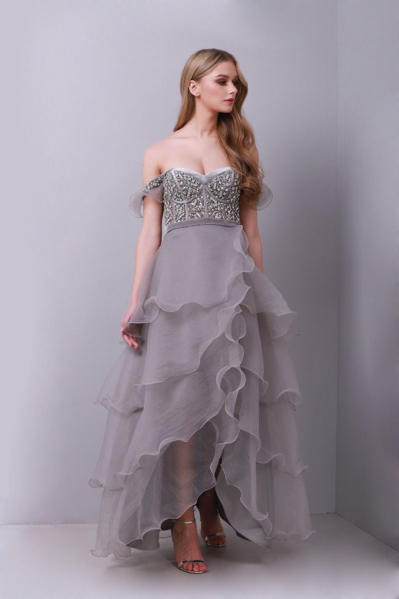 Rhinestones embellishment dress