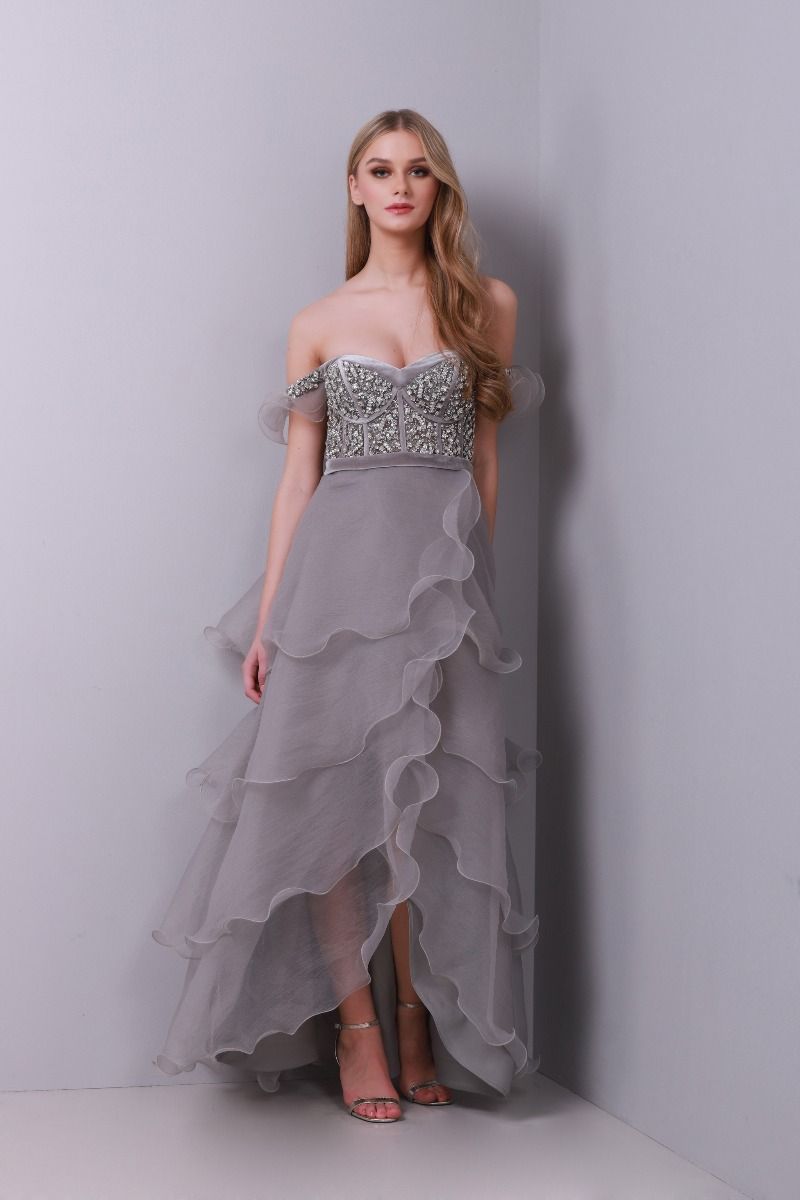 Rhinestones embellishment dress
