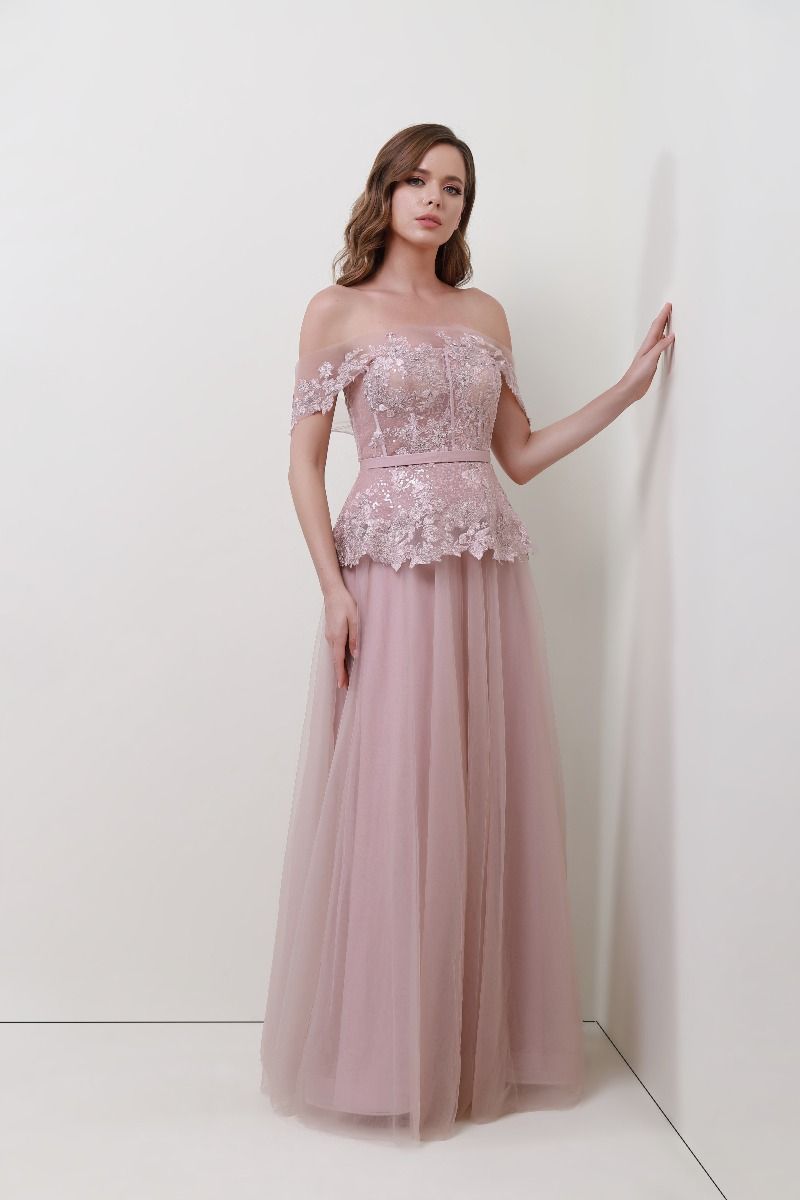 Floral applique dress