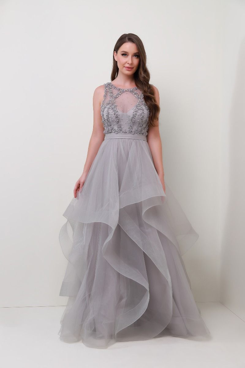 Embellished bustier dress