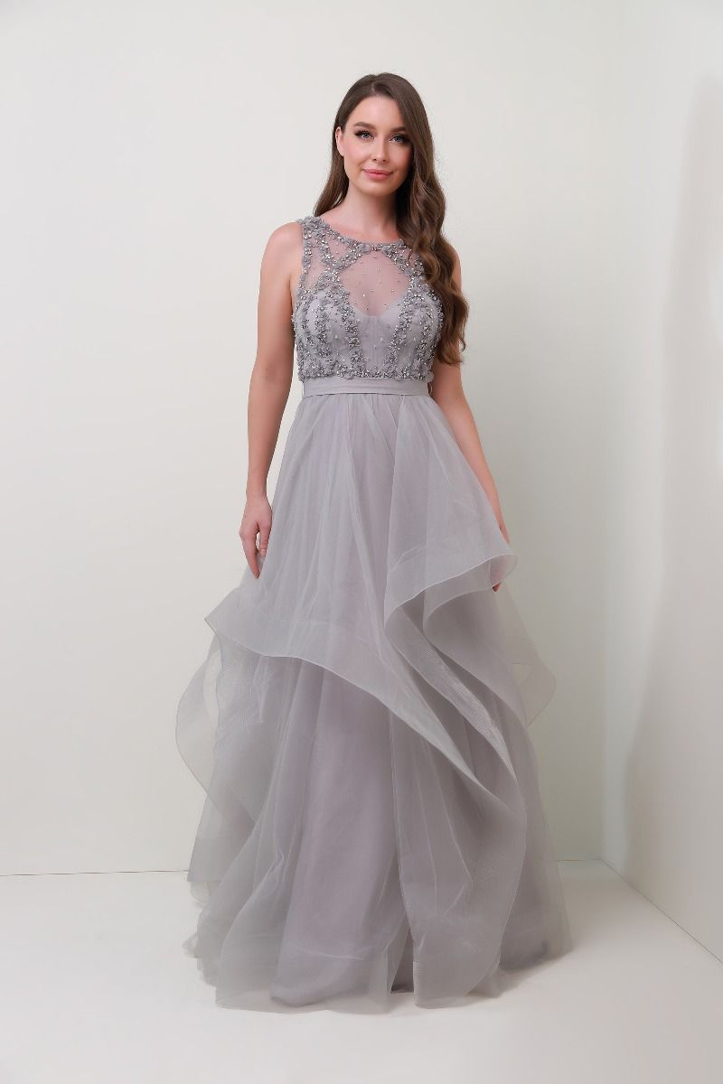 Embellished bustier dress