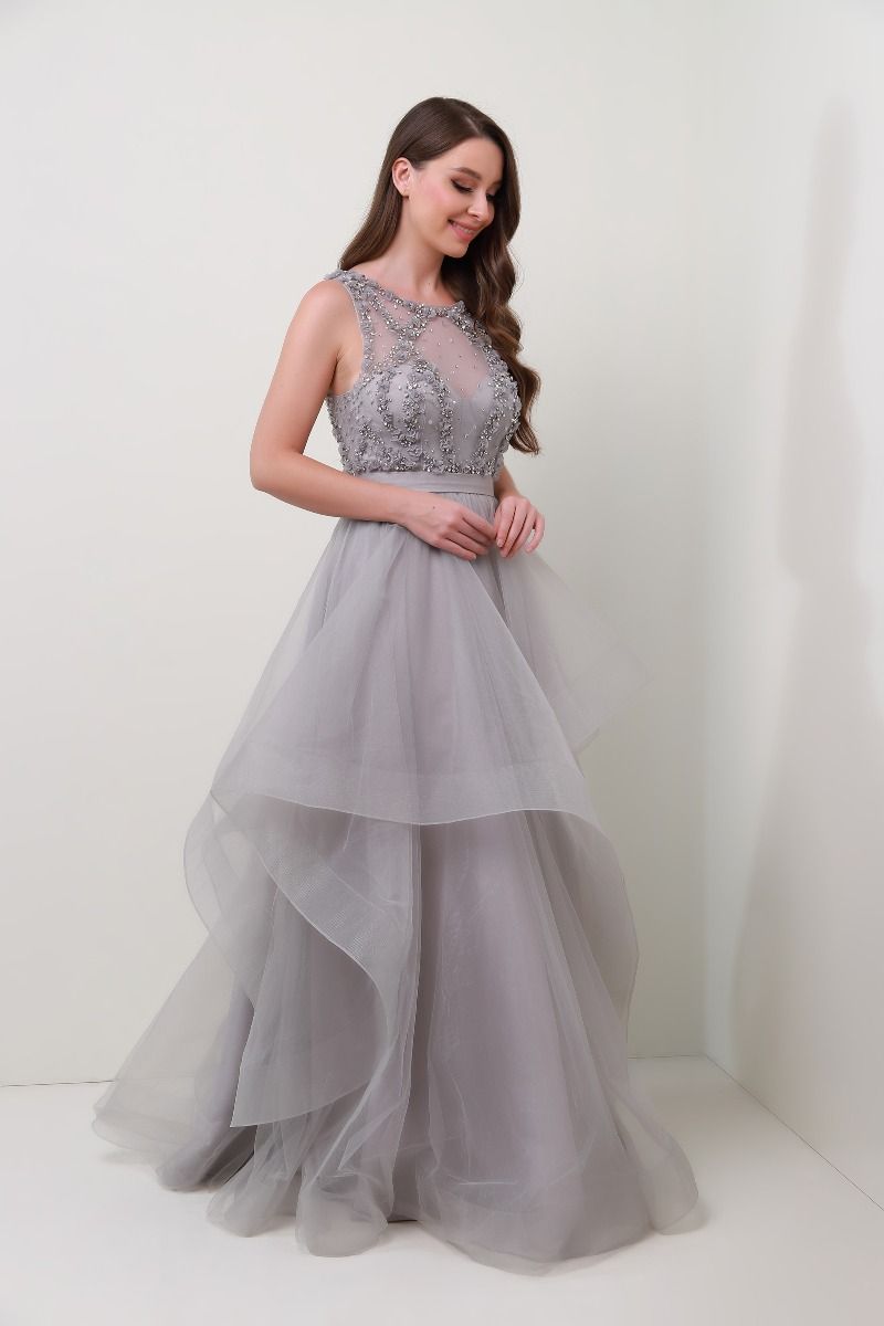 Embellished bustier dress