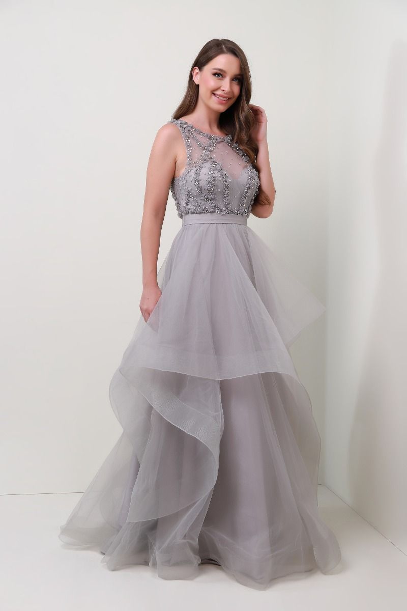 Embellished bustier dress