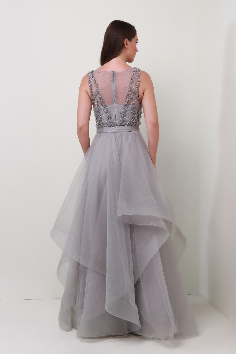 Embellished bustier dress