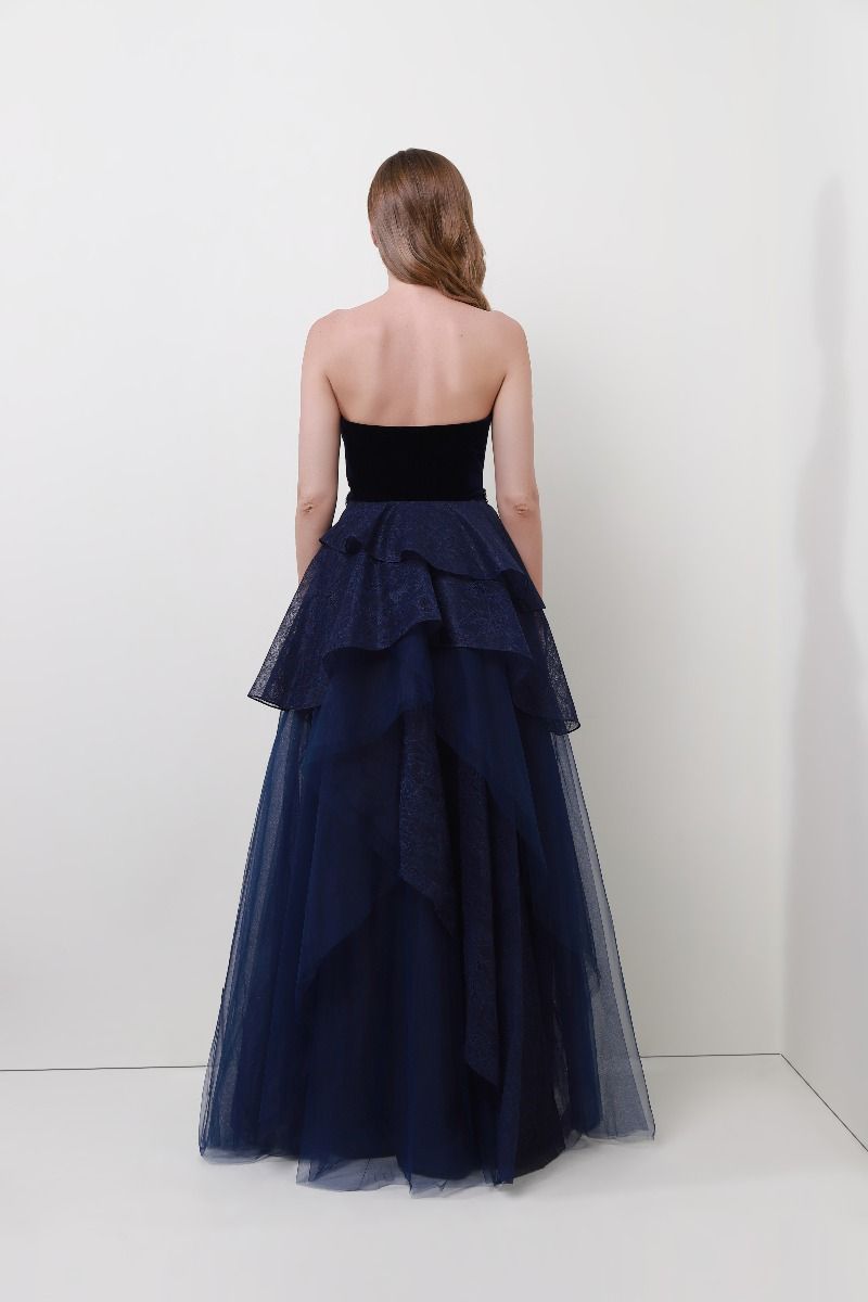 Velvet bow-tie dress