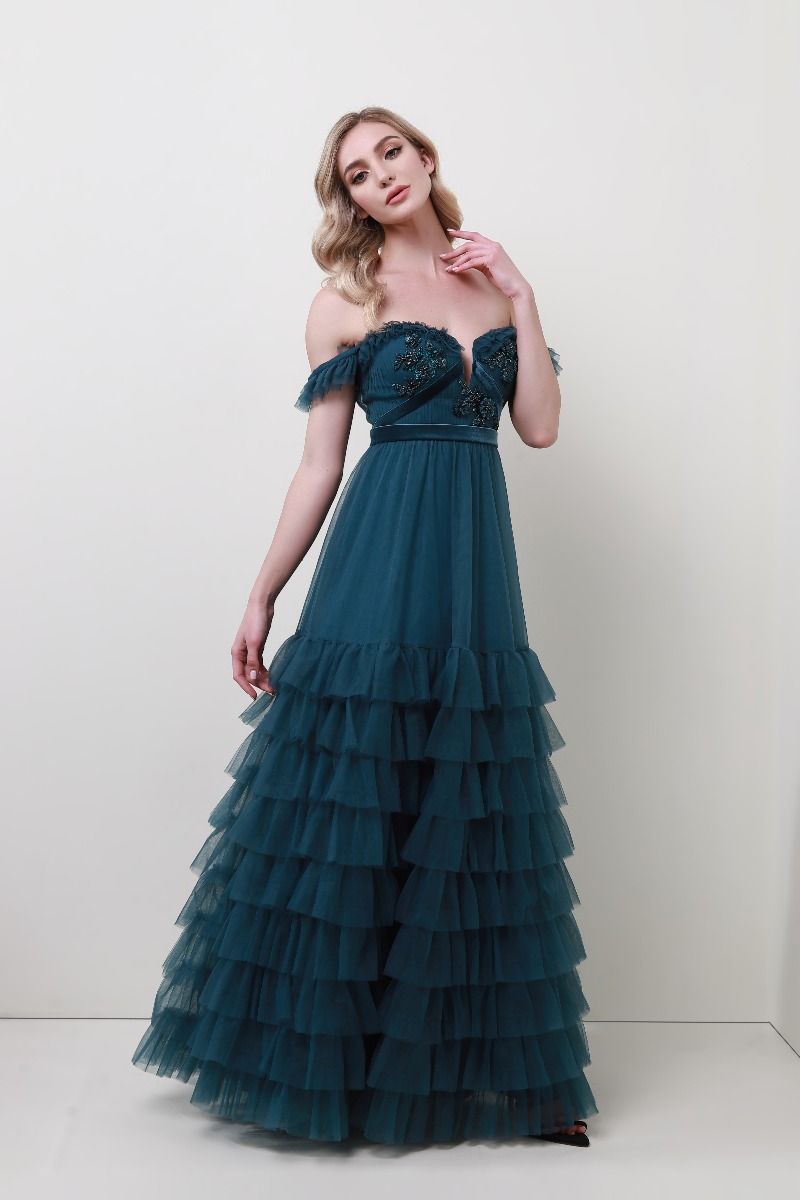 Tiered ruffle hem dress 