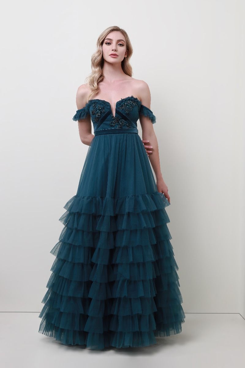 Tiered ruffle hem dress 