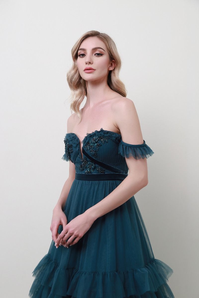 Tiered ruffle hem dress 