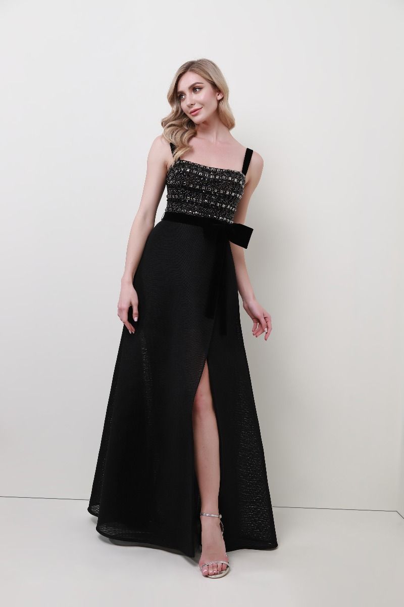 Embellished bustier dress