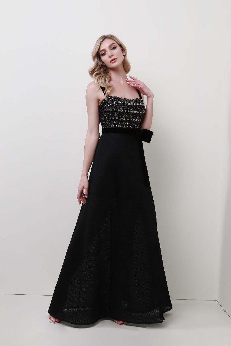 Embellished bustier dress