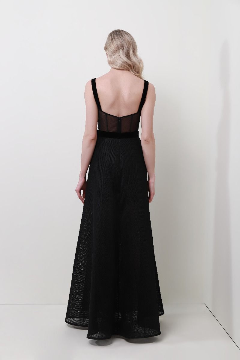 Embellished bustier dress