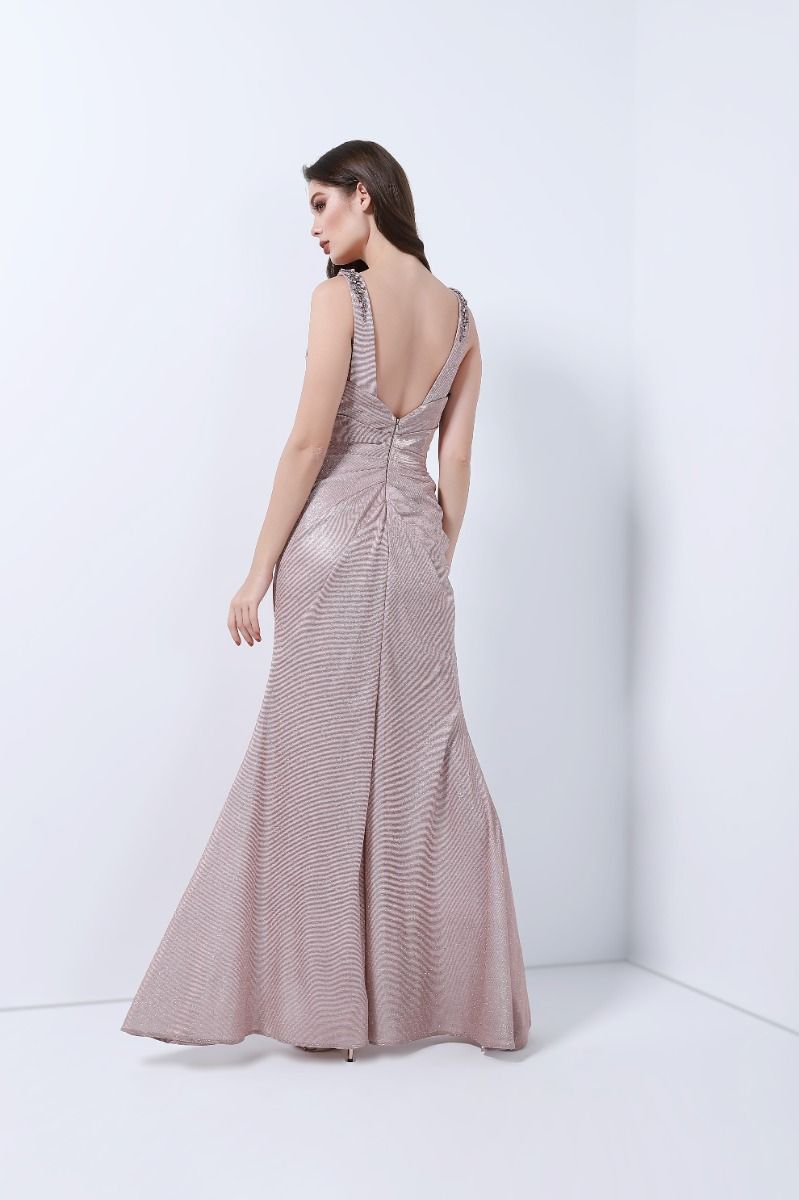 Embellished straps dress