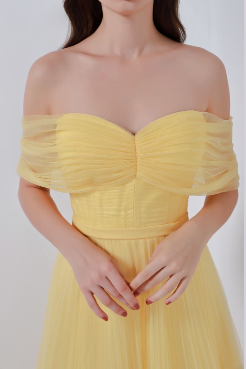 Rushed bustier dress