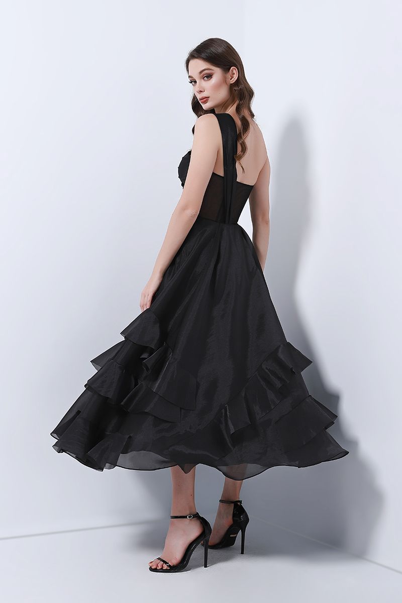 Sweetheart One-Shoulder Dress