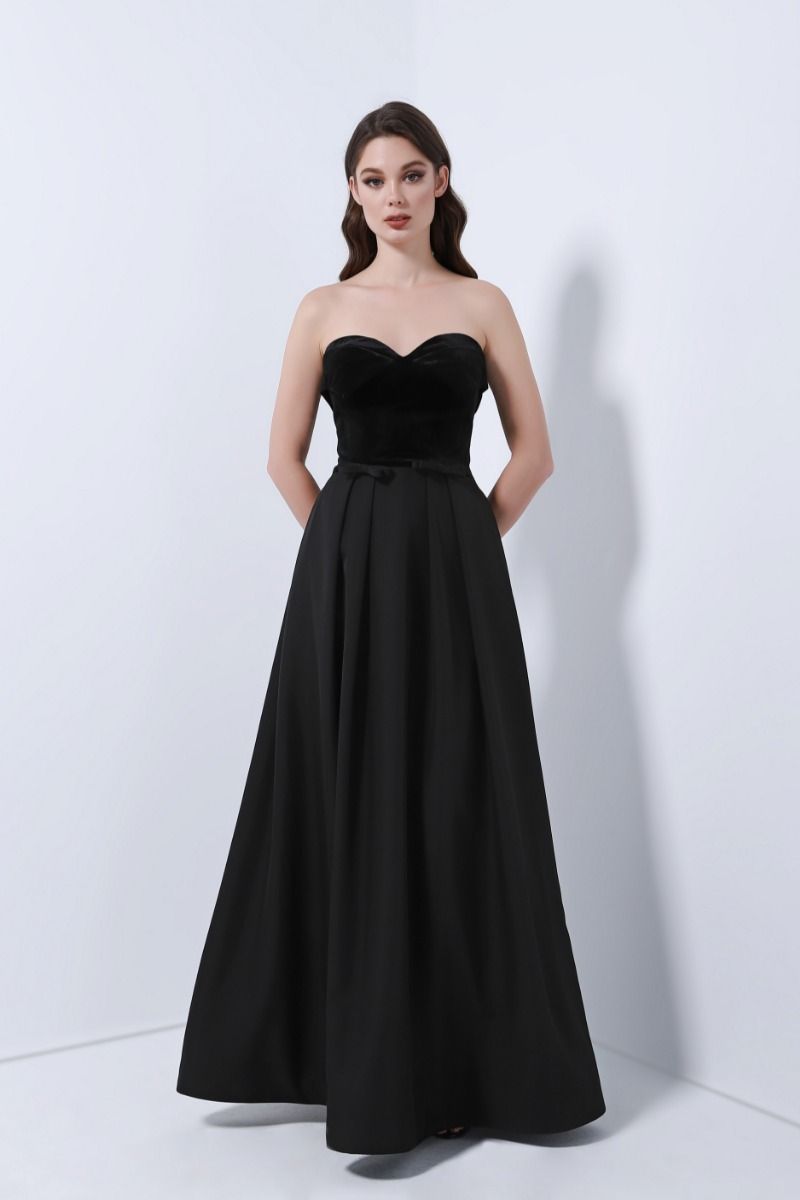 Velvet bustier dress
