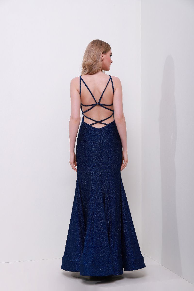 Strappy back pattern dress