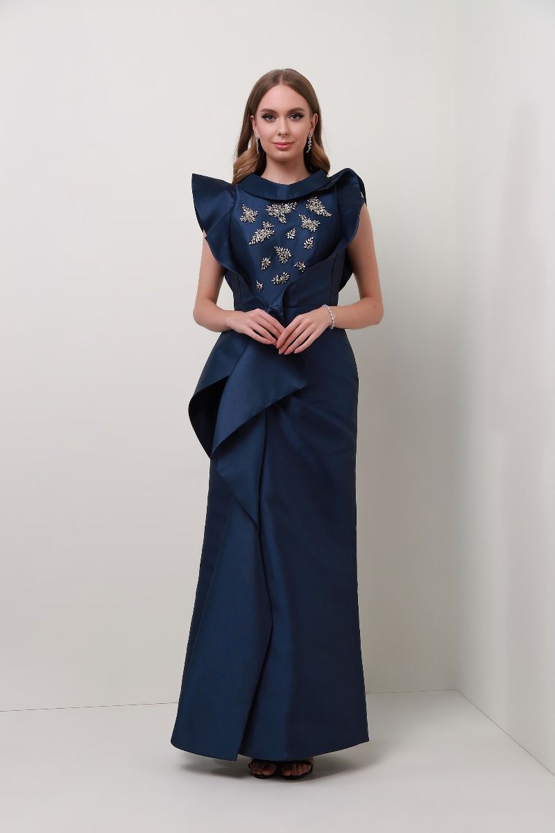 rhinestones embellishment bustier dress
