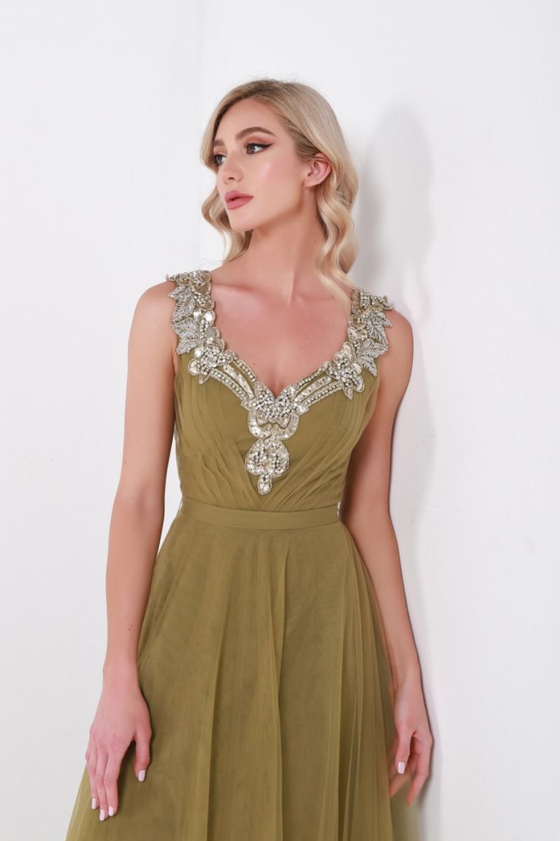 Embellished sleeveless dress