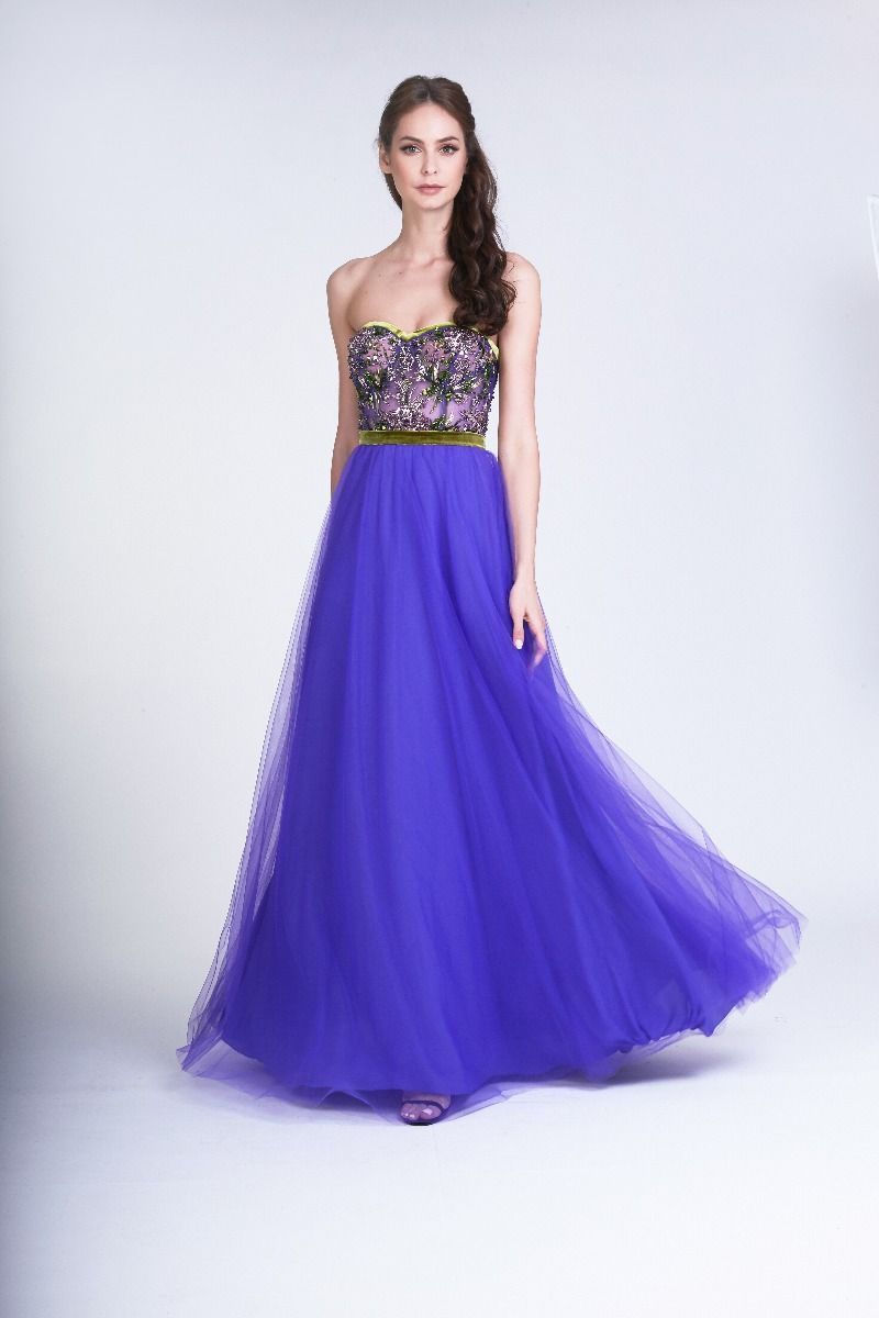 Beading embellishment dress