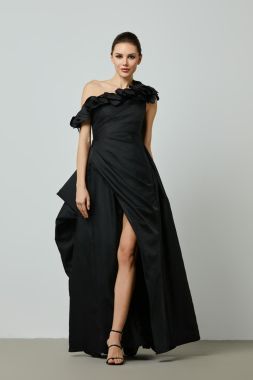 floral applique dress